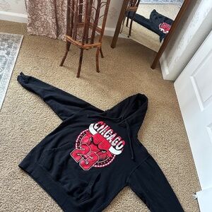 Jordan Black Hoodie with Red Graphic